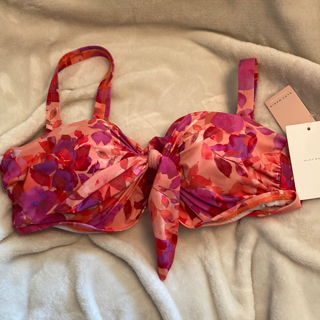 Nwt Alex Marie Bandeau M Swimsuit Top
